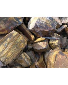 Tigereisen; parallel gebändert, Prieska, Südafrika; 100 kg