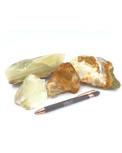 Aragonit, "Onyx", Zitronenaragonit; Bolivien; 1 kg