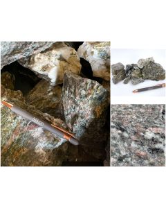 Andalusit; rot; Bastnäs, Schweden; 10 kg