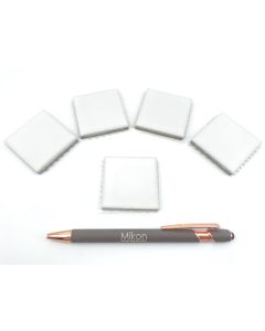 Strichtafel; weiß, zur Mineralienbestimmung; 1 Stück