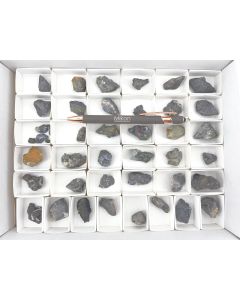 Silbermineralien, Pyrargyrit xx, Dyskrasit, Argyrodit xx, Canfieldit xx; Colquechaca, Bolivien; 1 Halbformat Steige, Unikat