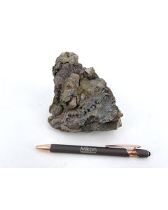 Galenit (Bleiglanz) xx auf Wurtzit; Wiesloch, Baden, Deutschland; HS (6)