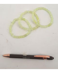 Armband, Jade, sehr helles grün bis limettengrün, 6 mm Kugeln, 1 Stück
