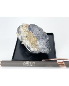 Galenit (Bleiglanz) xx; Grube Hilfe Gottes, Bad Grund, Harz, Deutschland; HS