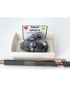 Galenit (Bleiglanz) xx; Krushov Dol Mine, Madan, Bulgarien; NS