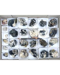 Aegirine xls, Zircon xls, Feldspar xls; on matrix; Mt. Malosa, Zomba, Malawi; 1 unique flat (401)