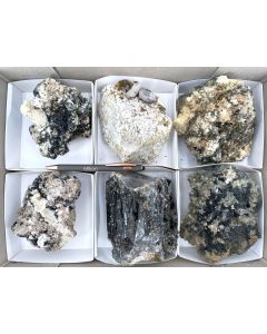 Aegirine xls, Blue Quartz xls, Zircon xls, Pyrochlore xls; Mt. Malosa, Zomba, Malawi; 1 unique flat (457)