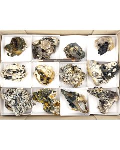 Aegirine xls, Smoky Quartz xls; Mt. Malosa, Zomba, Malawi; 1 unique flat (530)