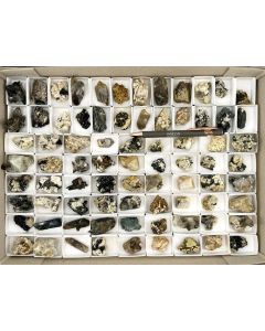 Aegirine xls, Smoky Quartz xls, Feldspar xls; Mt. Malosa, Zomba, Malawi; 1 unique flat (549)