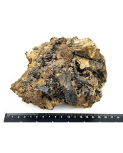 Aegirine xls on Feldspar; Zomba, Malawi; 1.85 kg; large Cab; single piece