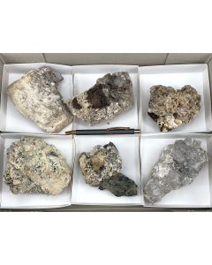 Zirkon, Siderit, Aegirin, Quarz xx; Mt. Malosa, Zomba, Malawi; 1 Steige; Unikat