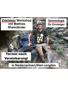 Edelstein Workshop mit Mathias Rheinländer; Gemmologie für Einsteiger; Wochenendkurs; Termin nach Vereinbarung; Niedersachsen, Klein Lengden, Deutschland