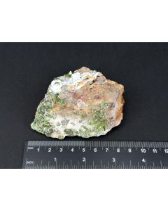 Smithsonite, Calcite, Rosasite xls; Barbara Mine, Laurion, Greece; Scab