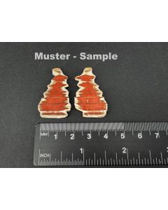 Agate (Carnelian); polished; Java, Indonesia; 1 pair
