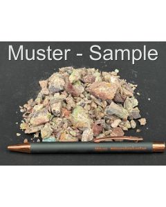 Creaseyite, Mimetesite, native Gold; Mammoth-St. Anthony Mine, Tiger, Arizona, USA; 100 g
