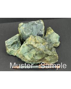 Fossil coral; green; Java, Indonesia; 1 kg