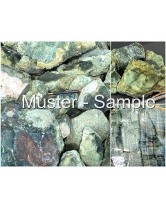 Fossile Koralle, grün; Java, Indonesien; 10 kg