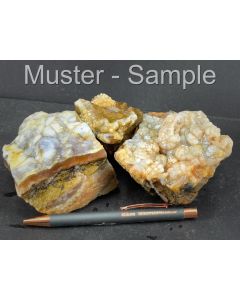 Fossil (petrified) opal wood with chalcedony; Java, Indonesia; 1 kg