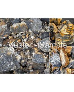 Fossil (petrified) wood, spiderweb structure; Java, Indonesia; 10 kg