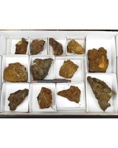 Chalcotrichite xls, Cuprite xls; Ray Mine, AZ, USA; 1 unique flat
