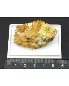 Azurite-Malachite xls pseudomorph in Fraipontite; Silver Bill Mine, AZ, USA; Min; unique piece
