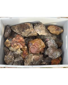 gemischte Schleifware, verschiedene Jaspis Sorten; Indonesien; ca. 50 kg – Einheit 1