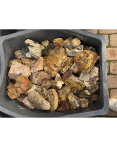 gemischte Schleifware, verschiedene Jaspis Sorten; Indonesien; ca. 50 kg – Einheit 2