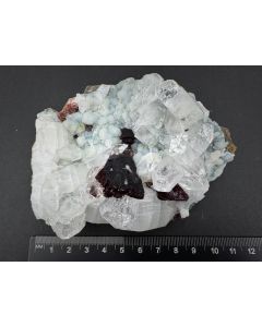 Heulandit, Apophyllit xx; Jalgaon, Indien; Gerd Tremmel Sammlung; HS; Einzelst&uuml;ck