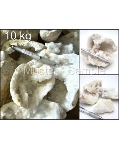 Quarz Geoden, Drusen; lose Teile, Marokko; 10 kg