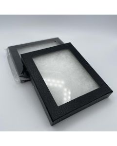 Glasdeckeldosen; gro&szlig;; ("Ryker") mit Einlage; 100 St&uuml;ck