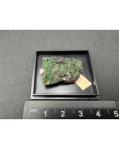 Bayldonit, Wulfenit xx; Tsumeb Mine, Otaviberge, Namibia; MM; Einzelst&uuml;ck