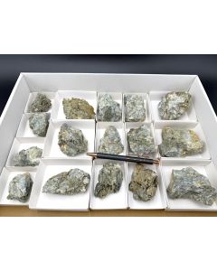 Skorodit xx, z.T. mit Schultenit xx; Gold Hill MIne, UT, USA; 1 Steige; Unikat