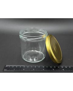 Marmeladenglas; 280ml; mit Goldfarbenen Verschluss; 1 St&uuml;ck