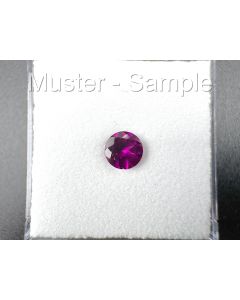 Rhodolith; facettiert; rund; 5 mm; Afrika; 1 Stück