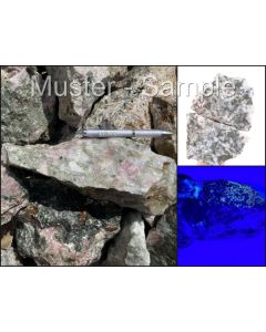 Thulit; "Cherry Thulit" (z.T. UV!); Namibia; 10 kg