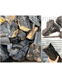 Fossiles, versteinertes Holz, mit Quarz xx; Java, Indonesien; 100 kg