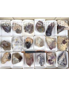 Amethyst xx, Quarz xx; Namibia; 1 Steige