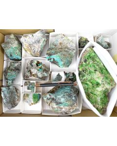 Konichalcit, Juanitait; Gold Hill, UT, USA; 1 Steige