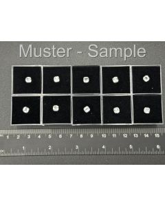 Topas; wei&szlig;; facettiert; 5 mm; Madagaskar; 10 St&uuml;ck