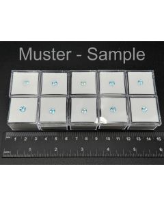 Topas; "sky blue"; facettiert; 5 mm; Brasilien; 10 St&uuml;ck