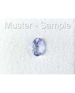 Tansanit; facettiert; 6 x 4 x 2 mm; Tansania; 1 St&uuml;ck