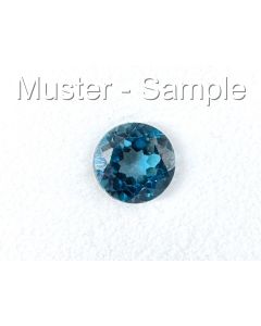 Topas; London Blue; facettiert; 7 x 5 mm; Mosambik; 1 Stück