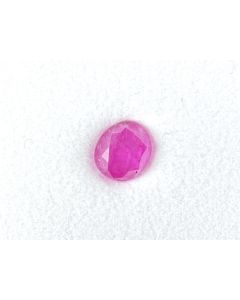 Rubin; facettiert; 6 x 5 mm; Mosambik; Einzelst&uuml;ck