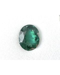 Apatite; green; faceted; 1.96 ct.; 9 x 7 x 5 mm; Brazil; unique piece