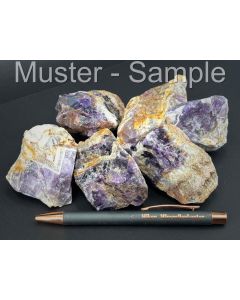 Amethyst (Chevron), in Stücken, Tanzania 1 kg