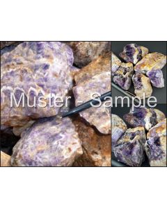 Amethyst (Chevron), in St&uuml;cken, Tanzania 10 kg