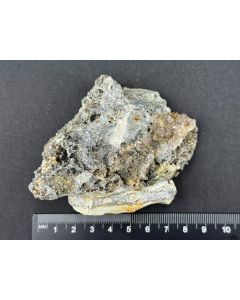 Cerussit xx, Pyromorphit xx, Galenit; Tanzfleck, Taunus, Deutschland; NS; Einzelst&uuml;ck