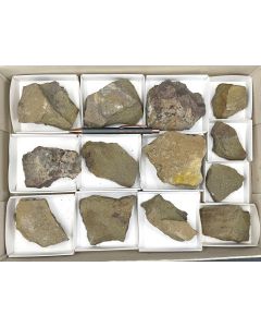 Rauvite, Coffinite etc.; Monument #2 Mine, Monument Valley, Arizona, USA; 1 flat; unique