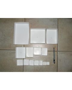Specimen fold up boxes SB 24; 2.5 x 2.5 x 1" (63 x 63 x 25 mm); 1000 pcs, fit 24 per flat