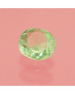 Hiddenite facetted 5.4x4.4 mm, Afghanistan
